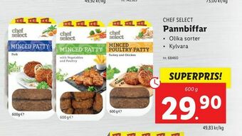Lidl Pannbiffar erbjuda