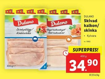 Lidl Skivad kalkon/ skinka erbjuda