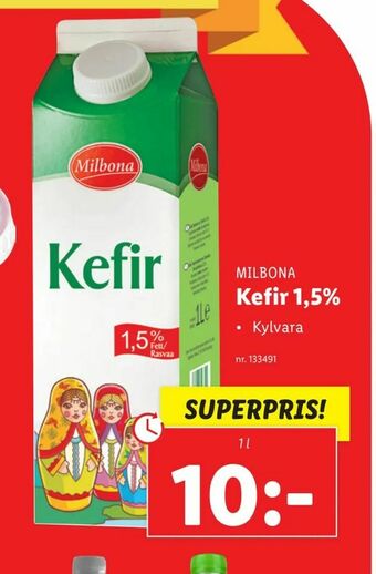 Lidl Kefir 1,5% erbjuda