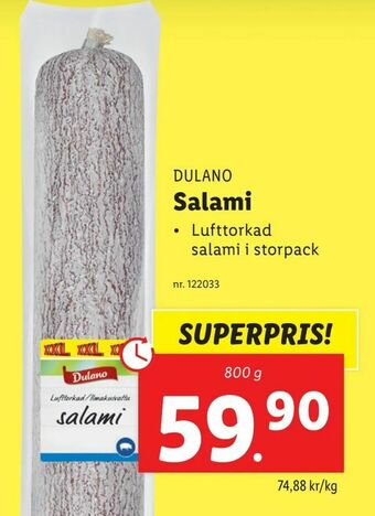 Lidl Salami erbjuda