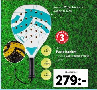 Lidl Padelracket erbjuda