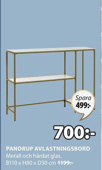JYSK Pandrup avlastningsbord erbjuda