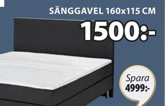 JYSK Sänggavel 160x115 cm erbjuda