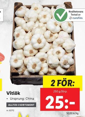 Lidl Vitlök erbjuda