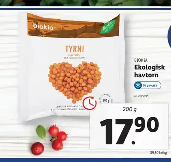 Lidl Ekologisk havtorn erbjuda