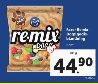 Lidl Fazer remix dogs godisblandning erbjuda