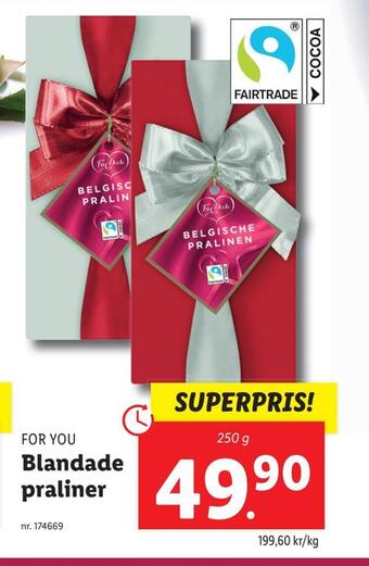 Lidl Blandade praliner erbjuda