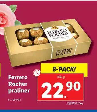 Lidl Ferrero rocher praliner erbjuda