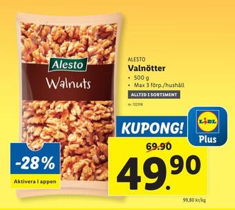 Lidl Valnötter erbjuda