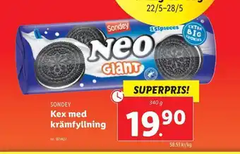 Lidl Kex med krämfyllning erbjuda