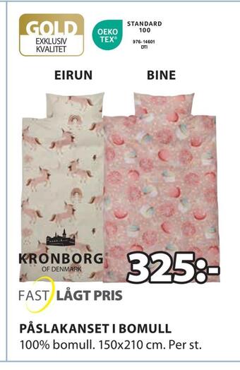JYSK Påslakanset i bomull erbjuda