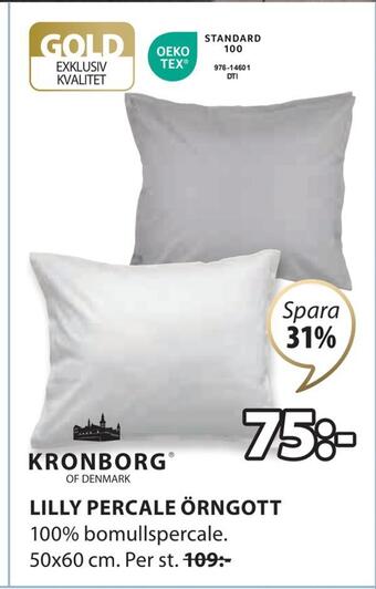 JYSK Lilly percale örngott erbjuda