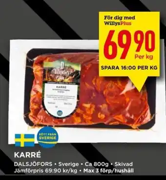 Willys KARRÉ DALSJÖFORS erbjuda