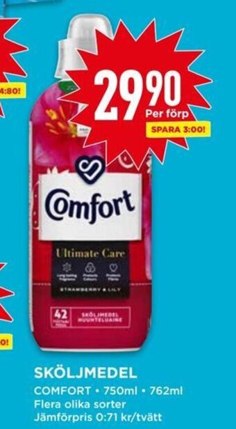 Willys SKÖLJMEDEL COMFORT erbjuda