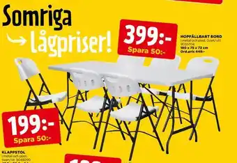 Jem&Fix Hopfällbart bord erbjuda