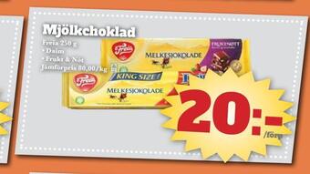 Bonum Matmarknad Mjölkchoklad erbjuda