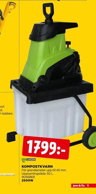 Jem&Fix Kompostkvarn erbjuda