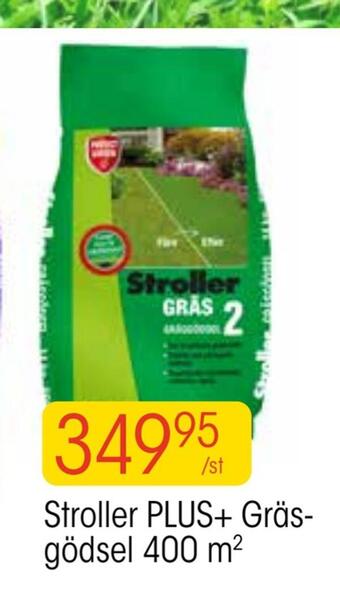 EKO Stroller plus+ gräsgödsel 400 m 2 erbjuda