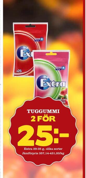 Bonum Matmarknad Tuggummi erbjuda