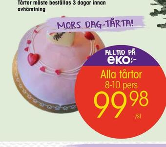 EKO Alla tårtor erbjuda