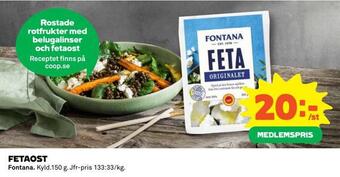 Coop Konsum Fetaost erbjuda