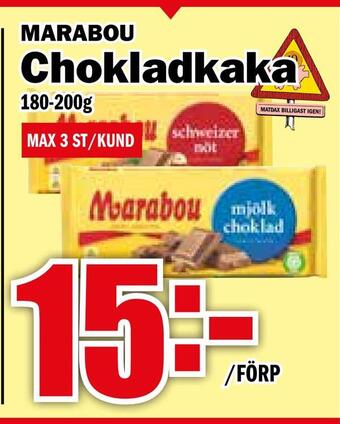 Matdax Chokladkaka erbjuda