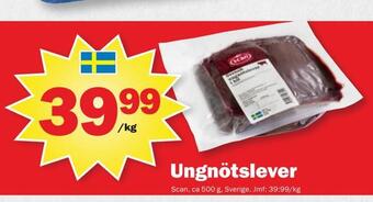 Pekås Ungnötslever erbjuda