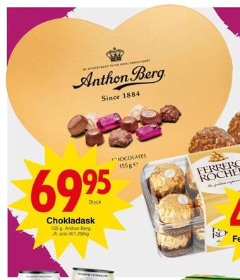 Matöppet Chokladask erbjuda
