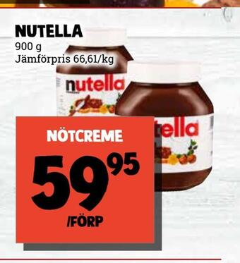 MatArket Nutella erbjuda
