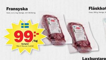 Pekås Fransyska erbjuda