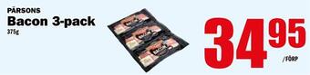 Matdax Bacon 3-pack erbjuda