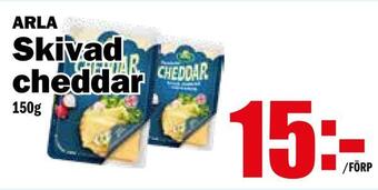 Matdax Skivad cheddar erbjuda