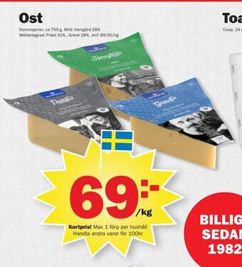 Pekås Ost erbjuda