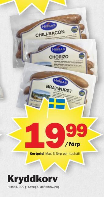 Pekås Kryddkorv erbjuda