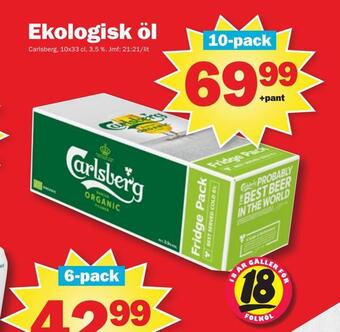 Pekås Ekologisk öl erbjuda