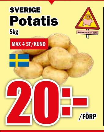 Matdax Potatis erbjuda