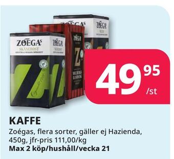 Tempo Kaffe erbjuda
