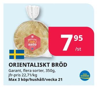 Tempo Orientaliskt bröd erbjuda