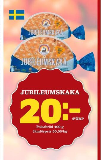 Supergrossen Jubileumskaka erbjuda