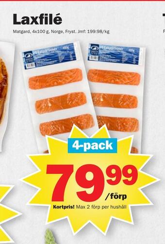Pekås Laxfilé erbjuda