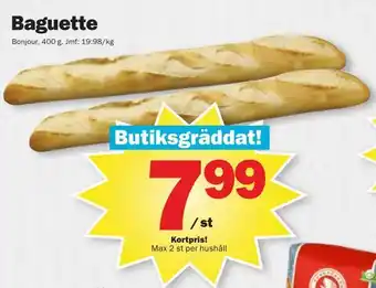 Pekås Baguette erbjuda