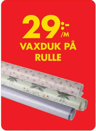 ÖoB Vaxduk på rulle erbjuda