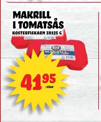 Nelins Makrill i tomatsås erbjuda