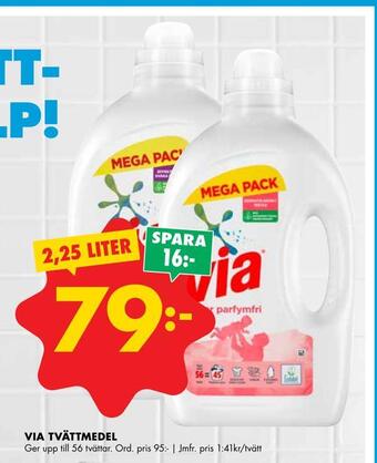 ÖoB Via tvättmedel erbjuda