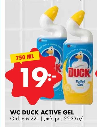 ÖoB Wc duck active gel erbjuda