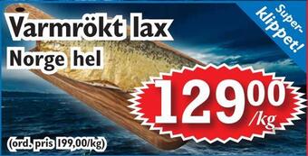 T-jarlen Varmrökt lax erbjuda