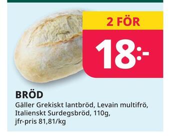 Tempo Bröd erbjuda