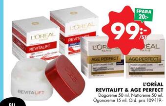 ÖoB L'oréal revitalift & age perfect erbjuda