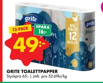 ÖoB Grite toalettpapper erbjuda