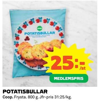 Coop Extra Potatisbullar erbjuda